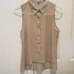 Charlotte Russe Embellished Button-up
